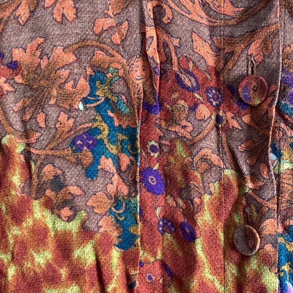 Bazar de Christian Lacroix Floral Blouse made in France Size 34 Gorgeous! - Picture 4 of 5
